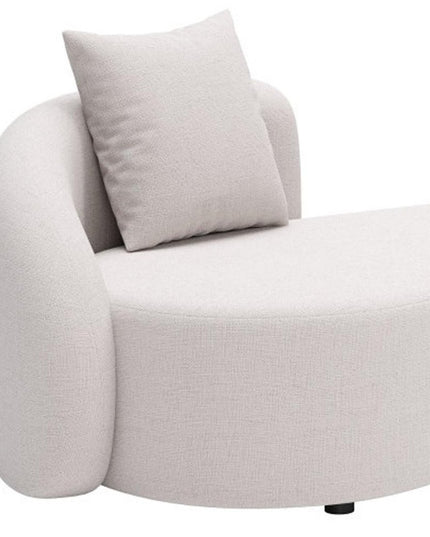 91" Beige Polypropylene Sofa