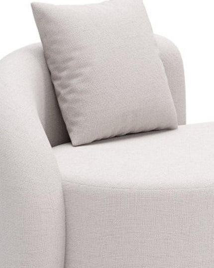 91" Beige Polypropylene Sofa