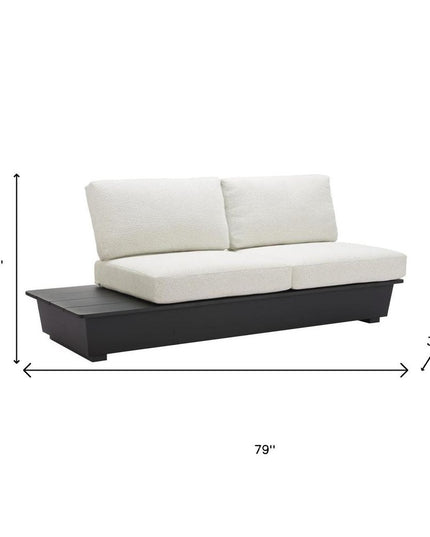 79" Beige Polypropylene Sofa