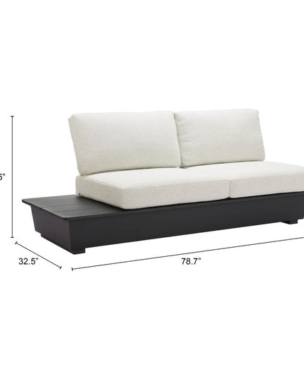 79" Beige Polypropylene Sofa