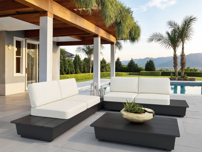 79" Beige Polypropylene Sofa