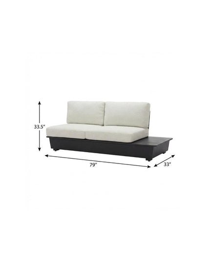 79" Beige Polypropylene Sofa