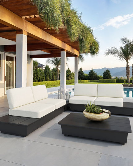 79" Beige Polypropylene Sofa