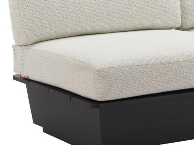 79" Beige Polypropylene Sofa