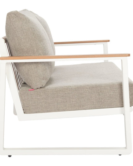 56" White Polypropylene Sofa