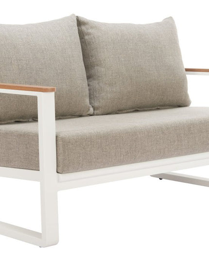 56" White Polypropylene Sofa