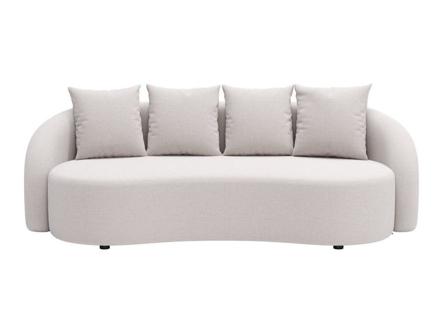 91" Beige Polypropylene Sofa