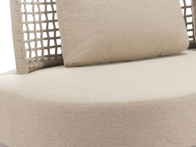 75" Beige Polypropylene Sofa