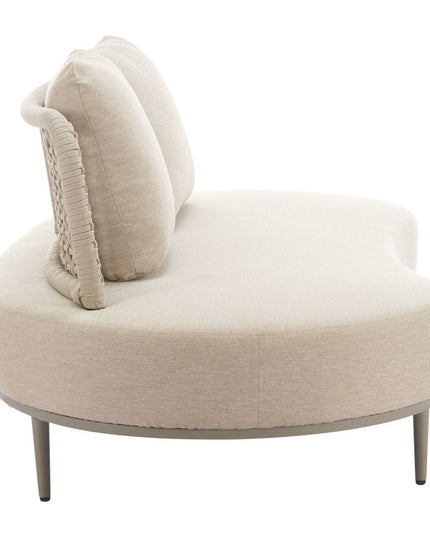 75" Beige Polypropylene Sofa