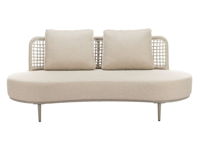 75" Beige Polypropylene Sofa