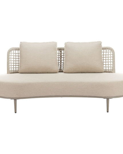 75" Beige Polypropylene Sofa