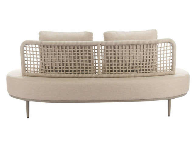 75" Beige Polypropylene Sofa