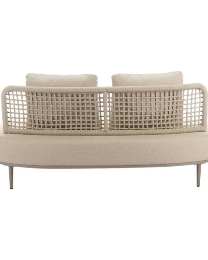 75" Beige Polypropylene Sofa