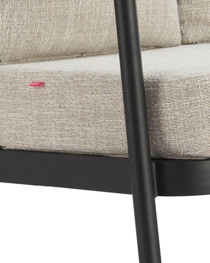 50" Beige Polypropylene Sofa