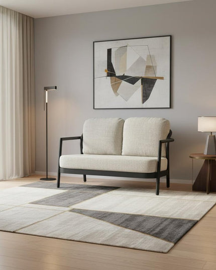 50" Beige Polypropylene Sofa