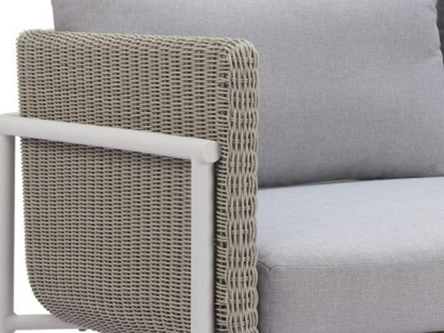 59" Gray Polypropylene Sofa