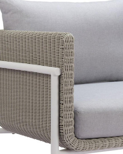 59" Gray Polypropylene Sofa