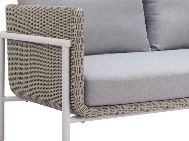 59" Gray Polypropylene Sofa