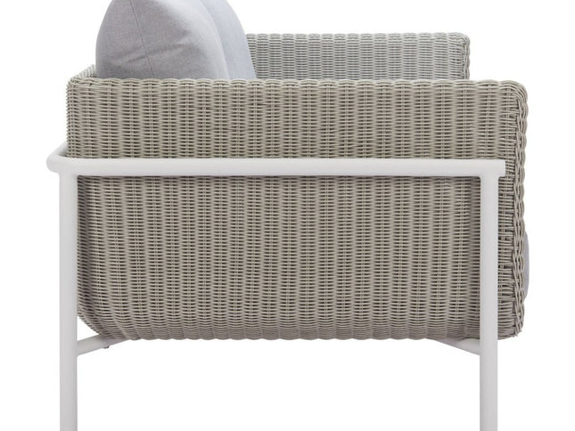 59" Gray Polypropylene Sofa