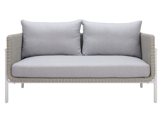 59" Gray Polypropylene Sofa
