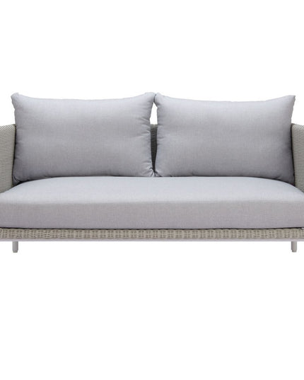 59" Gray Polypropylene Sofa