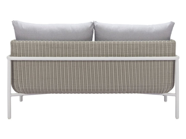 59" Gray Polypropylene Sofa