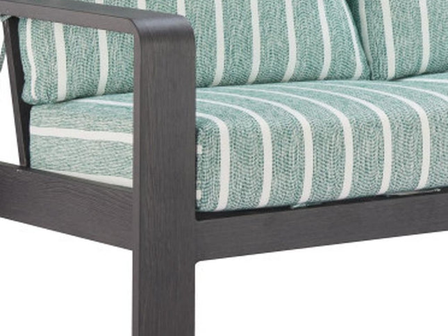 83" Green Polypropylene Sofa