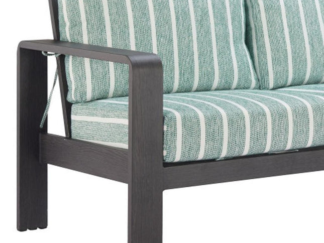 83" Green Polypropylene Sofa