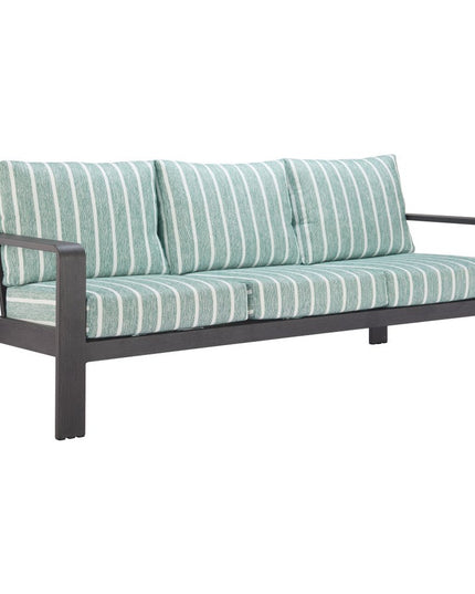 83" Green Polypropylene Sofa