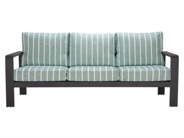 83" Green Polypropylene Sofa