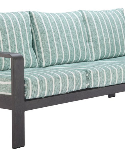 83" Green Polypropylene Sofa