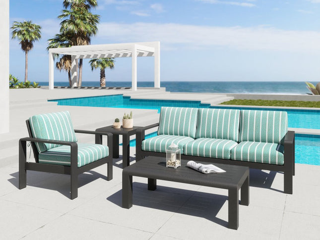 83" Green Polypropylene Sofa