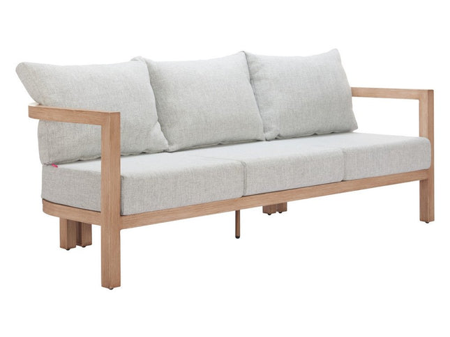 79" Gray Polypropylene Sofa