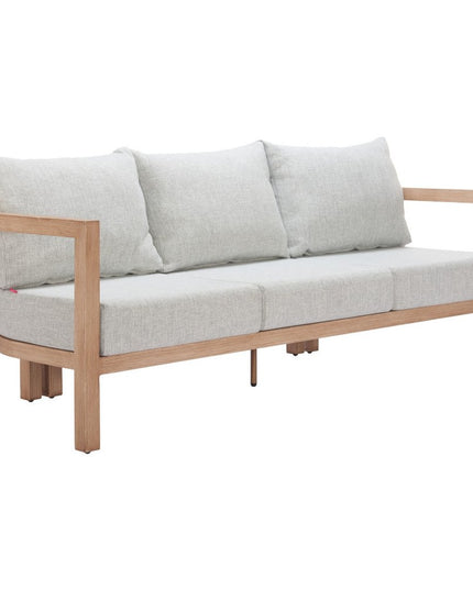 79" Gray Polypropylene Sofa