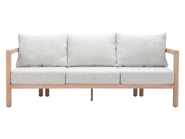 79" Gray Polypropylene Sofa