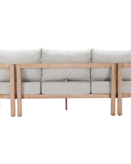 79" Gray Polypropylene Sofa