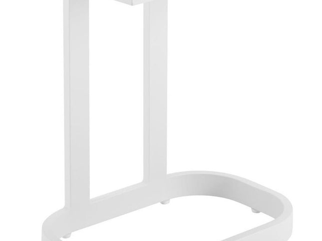 24" White Aluminum End Table