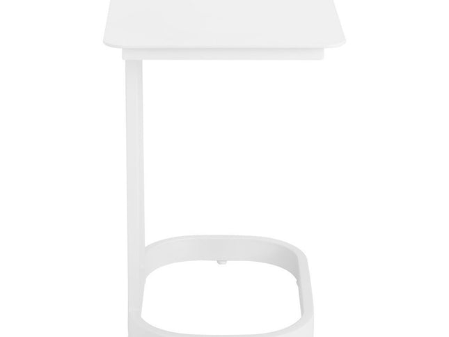 24" White Aluminum End Table