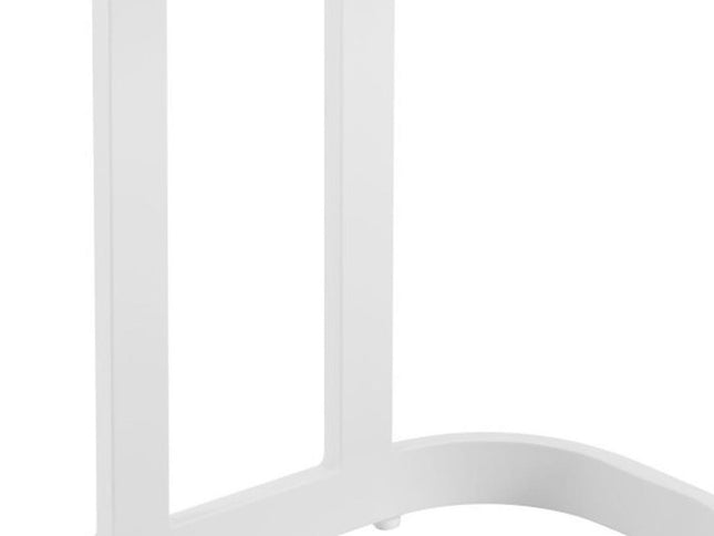 24" White Aluminum End Table