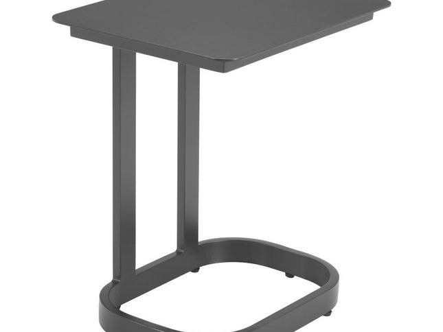 24" Black Aluminum End Table