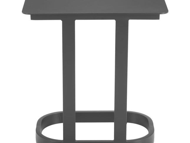 24" Black Aluminum End Table
