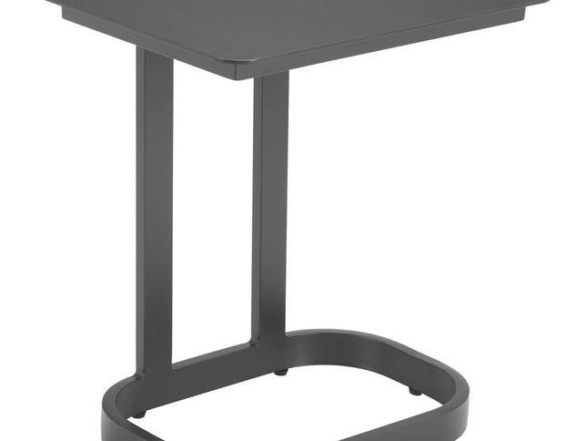 24" Black Aluminum End Table