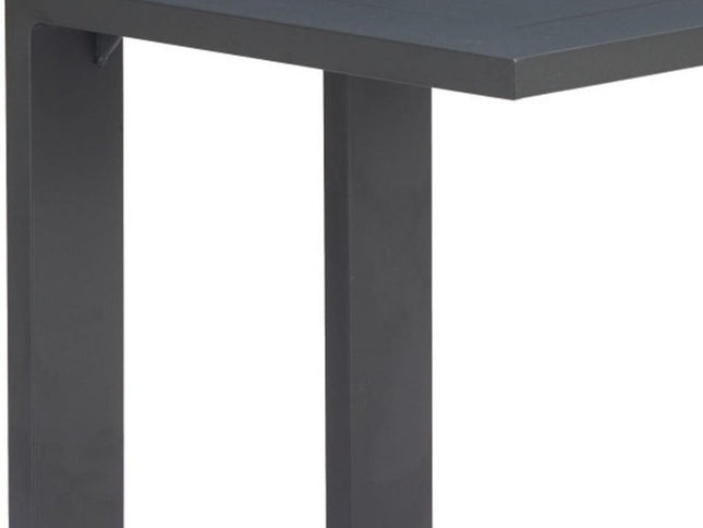 24" Black Aluminum End Table