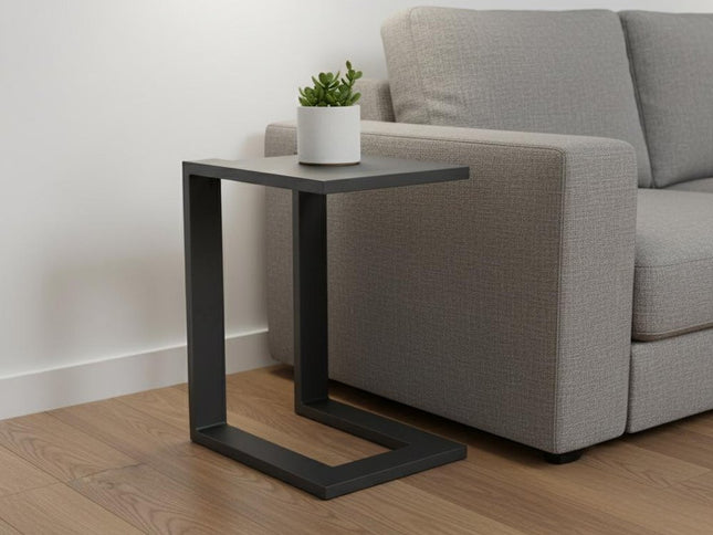 24" Black Aluminum End Table