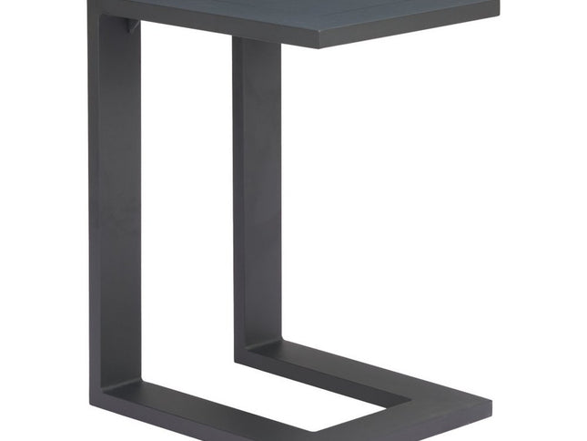 24" Black Aluminum End Table