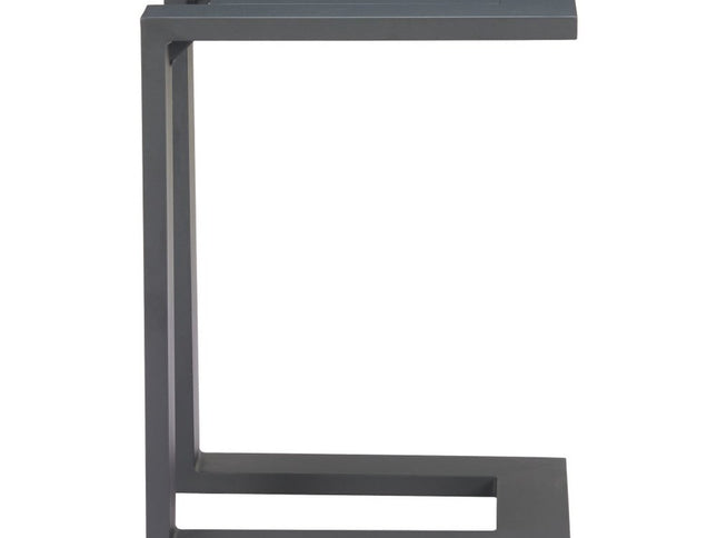 24" Black Aluminum End Table