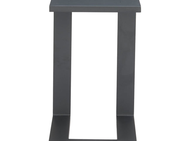 24" Black Aluminum End Table