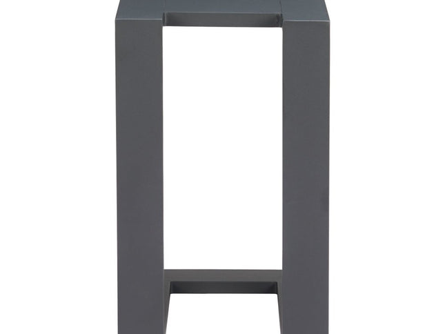 24" Black Aluminum End Table