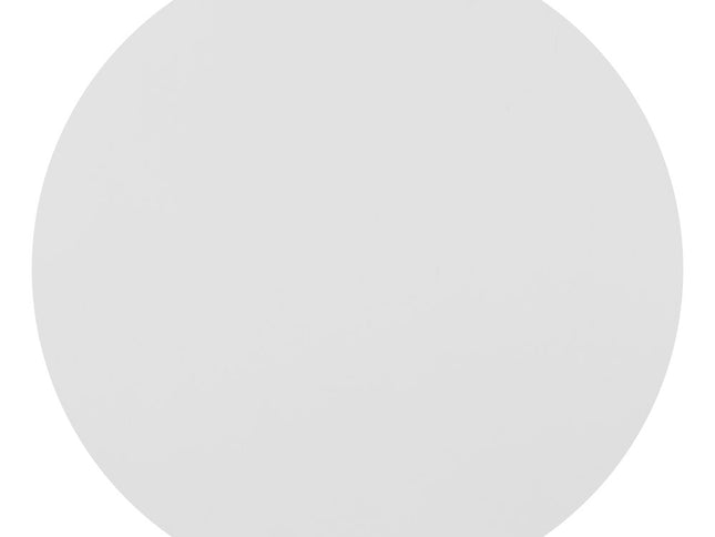 24" White Aluminum Round End Table