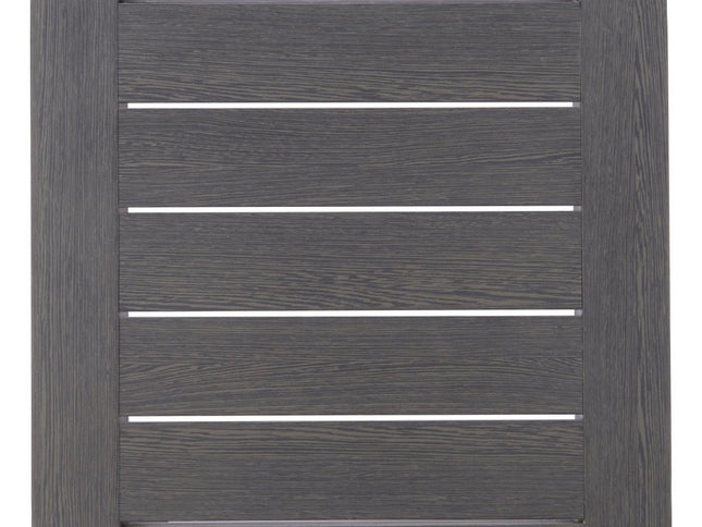 22" Black Aluminum Square End Table